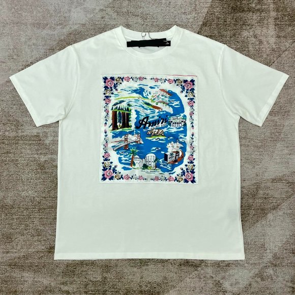 AMIRI printed embroidered short sleeve T-shirt